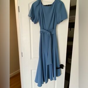 Elegant Blue Midi Dress